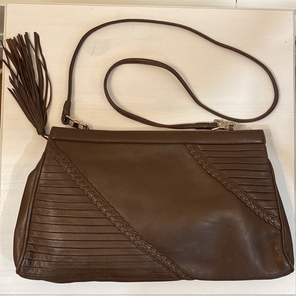 BRACCIALINI Brown Italian Leather Purse - Picture 1 of 16